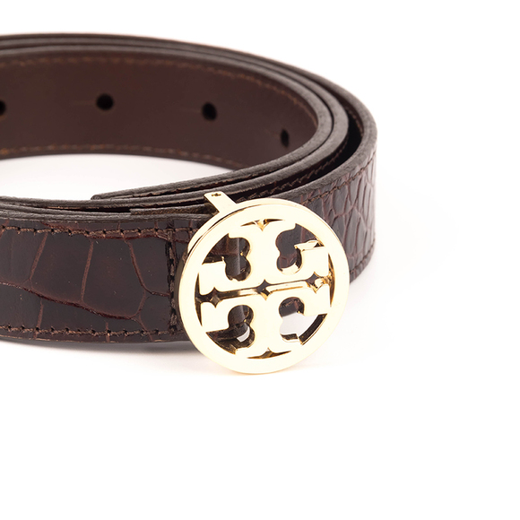 TORY BURCH BROWN CLASSIC BELT | WOMENS - Picture 3 of 4